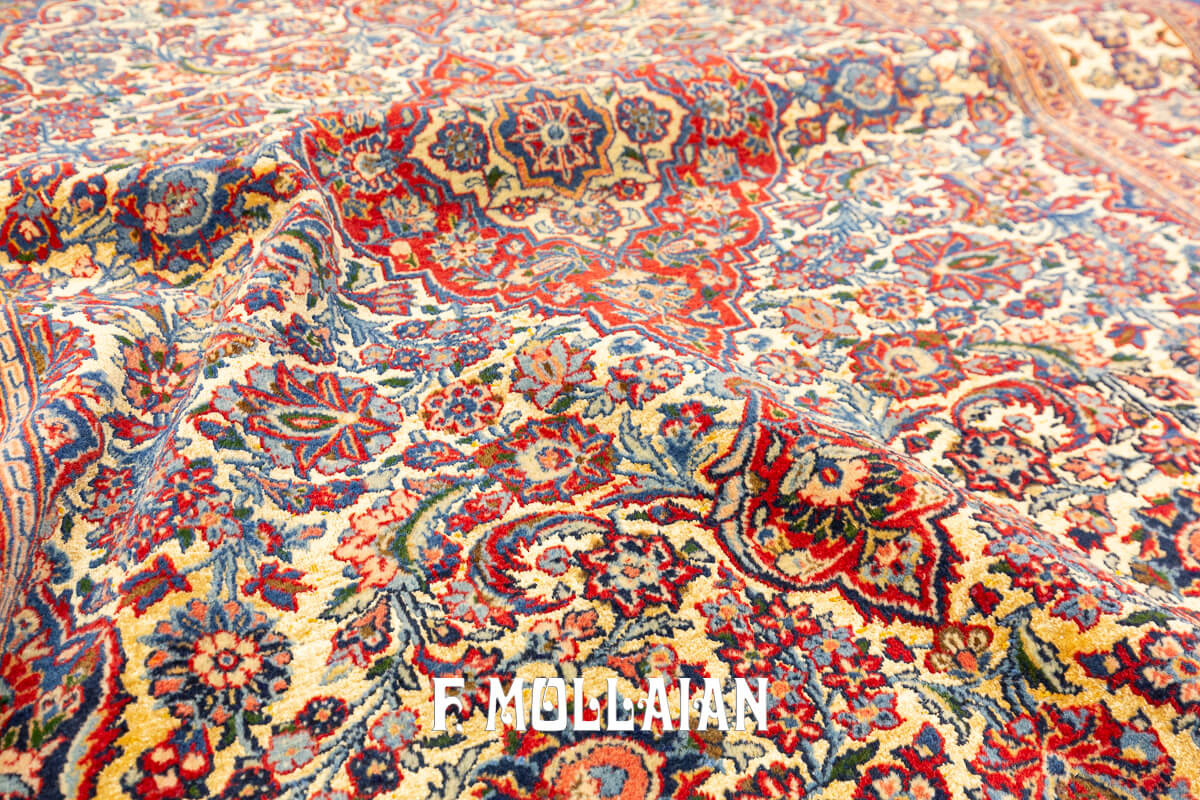 Tapis Kashan Kurk Partiellement en Soie n°:430668